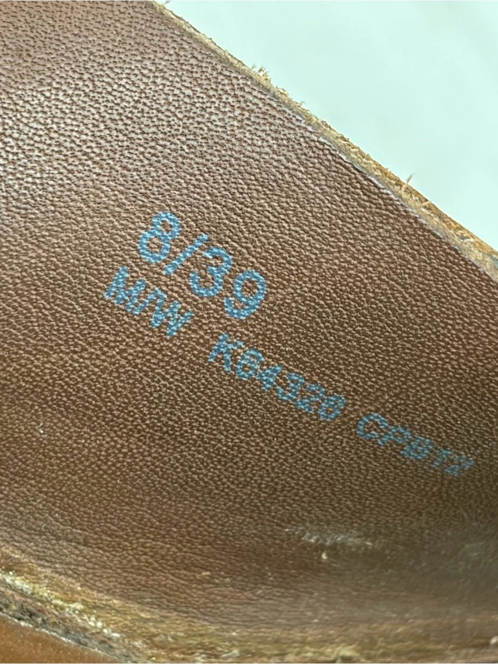 Kork-Ease Brown Leather Felicia Peep Toe Wedge Sandals Size 8